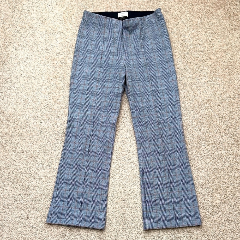 Anthropologie Black and White Plaid Pants